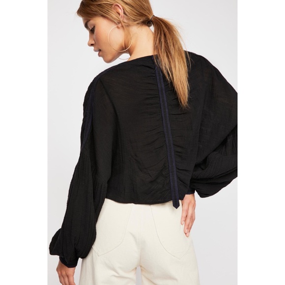 Free People 🌈 Day Dreaming Peasant Blouse - Picture 2 of 8